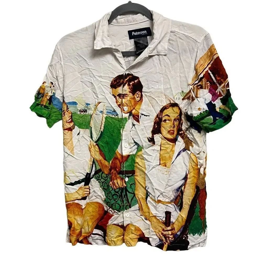Patersons Montclair White Shirt Short Sleeve Size Small